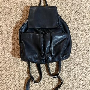 Black Drawstring Perkins Backpack